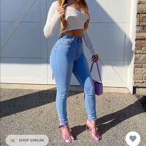 Classic High Waist Skinny Jeans Size 9